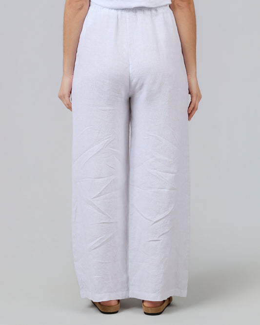 ORIGIN 100% Linen White Long Trousers