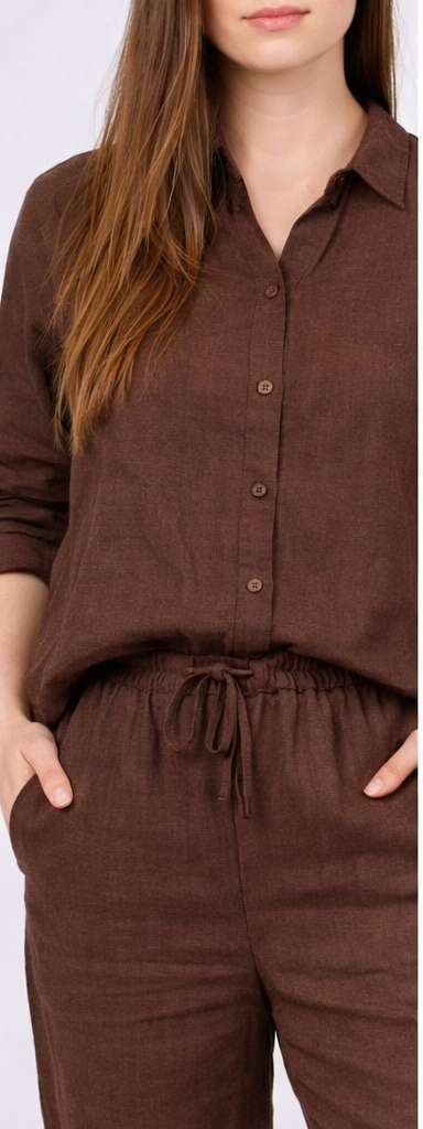 Basic 100% Linen Shirt Noos IBIZA