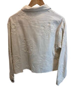 CHAQUETA BEIG BORDADA