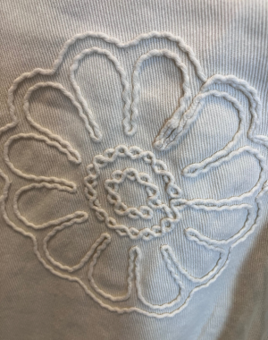 CHAQUETA BEIG BORDADA