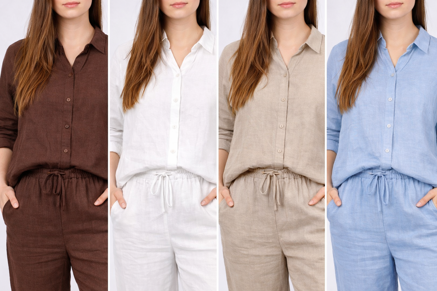 Basic 100% Linen Shirt Noos IBIZA