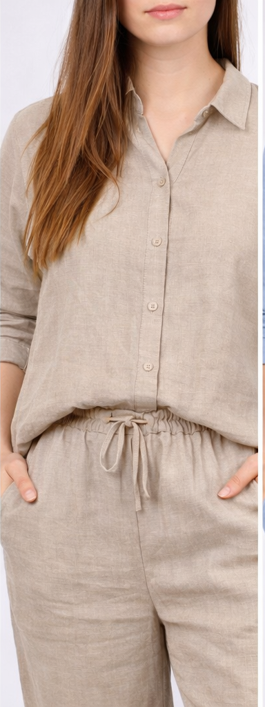 Basic 100% Linen Shirt Noos IBIZA