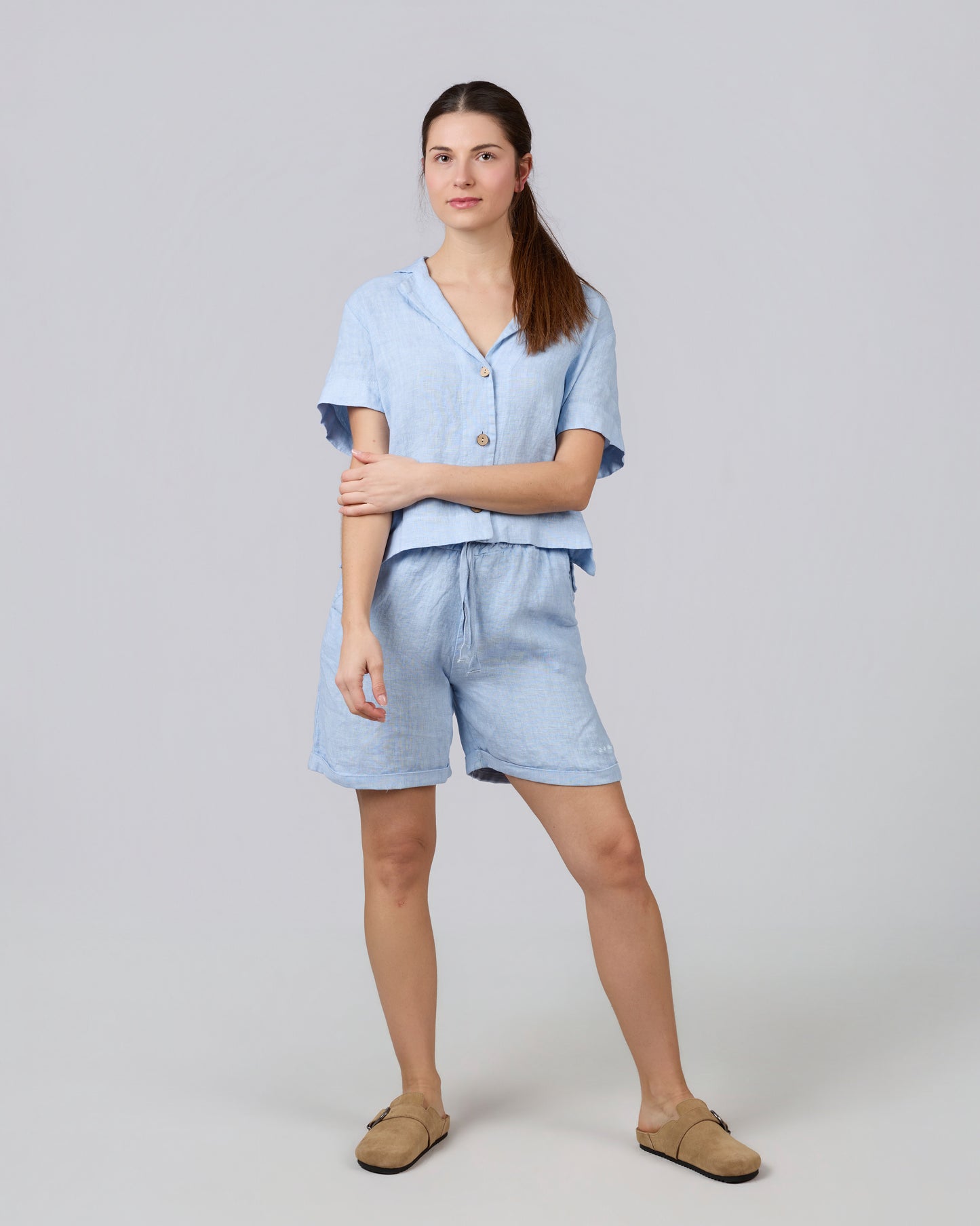 LUMEN 100% Linen Button-Down Shirt