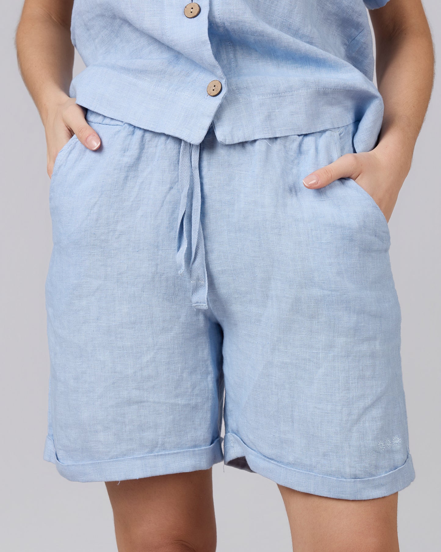 NOOS Altea Basic Shorts 100% Linen