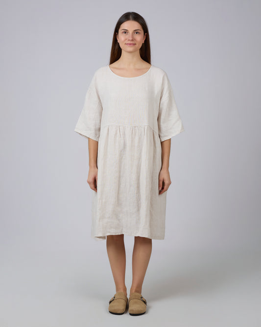 Boho Dress with Pockets, 100% Linen, CALA